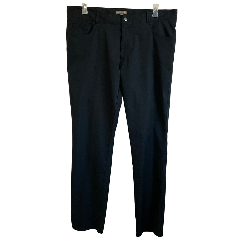 Peter Millar Men’s‎ Crown Sport Black Business Casual Minimalist Pants - 40/34